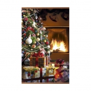 Пленочный обогреватель домашний очаг елка